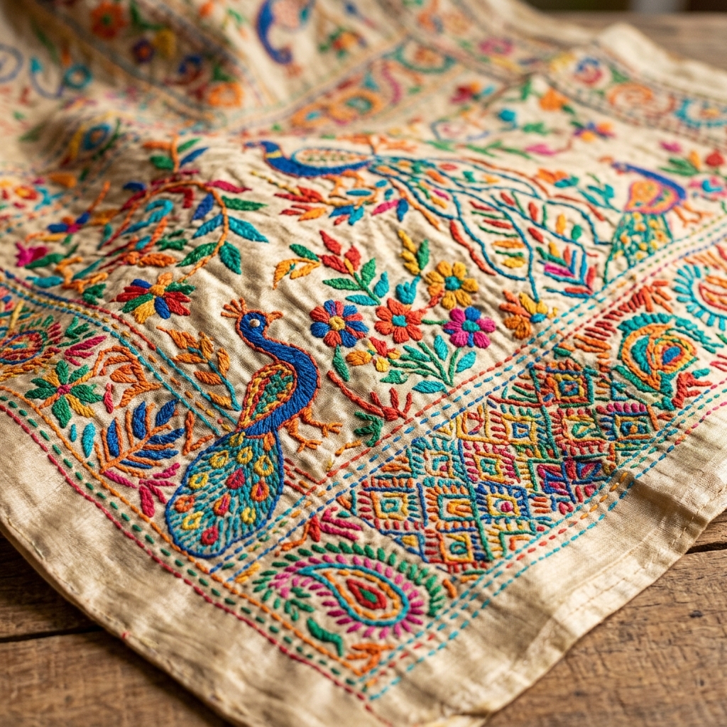 Embroidered Evening Clutch