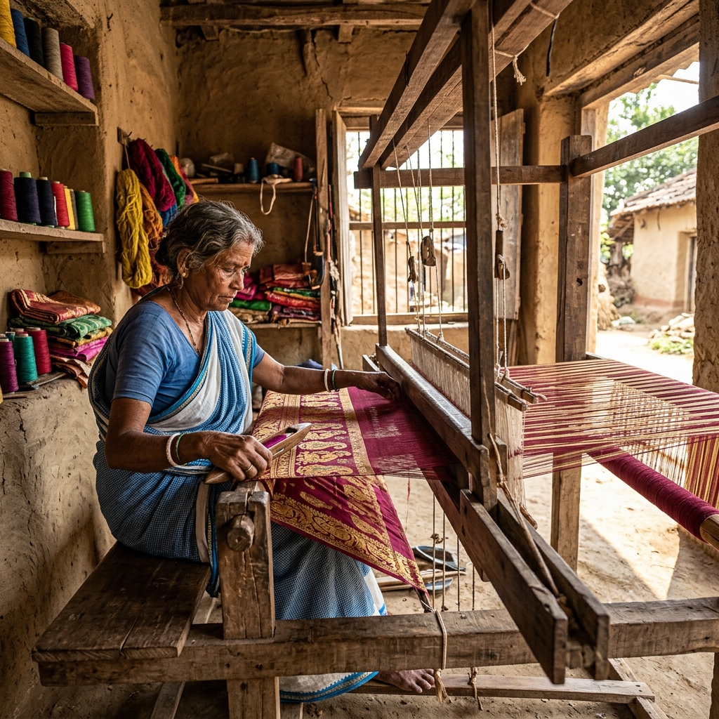 Mulberry Silk Chanderi Saree